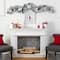 6ft. Pre-Lit LED Flocked Poinsettia & Berry Christmas Garland